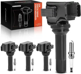 Apic-0823 A-premium Set Of 4 Ignition Coil Pack And Iridium Spark Plugs Compatible