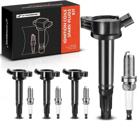 Apic0515 A-premium Set Of 4 Ignition Coil Pack And Iridium Spark Plugs Compatible