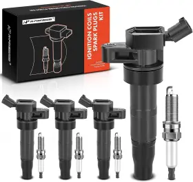 Apic0750 A-premium Set Of 4 Ignition Coil Pack And Iridium Spark Plugs Compatible