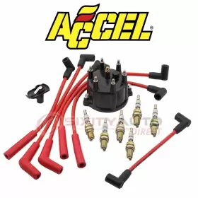 Sx-2th5 Accel Distributor Cap Rotor Spark Plug Wire For 1994-1999 Jeep Wrangler 4.0l Ok