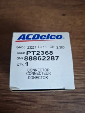 88862287 Acdelco Pt2368 Engine Crankshaft Position Sensor Connector. Gm