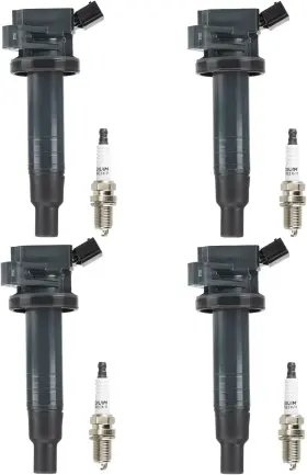 Aeagle 728205056683 Ignition Coil Pack Iridium Spark Plugs For 1999-2002 Chevy Prizm