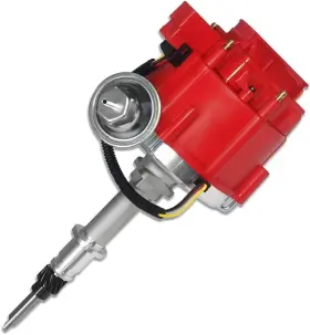 N8596-z00003 Aflle Racing Red Cap Hei Ignition Distributor 65k Coil Fits Gm Inline 6 1963-up Magnetic