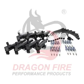 C755 Aip Electronics Dragon Fire Ignition Kit With Coils Plugs 8.5mm Wires For 08-13 Dodge Ram 4.7l V8
