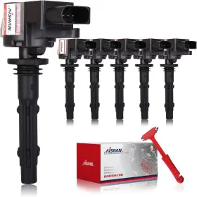 000003 Aishan Set Of 6 Ignition Coil Pack Compatible With Mercedes Benz C230 C280 C300
