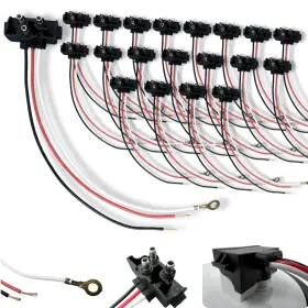 Lp350 All Star Truck Parts 20x 3 Wire Plug Trailer Light Molded 11 Inch Length/ 16 Awg 20 Pack