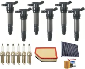 200067 Apm 6 Ignition Coils Platinum Spark Plugs And Filters Fits Volvo S80 2007-2014 3.2l