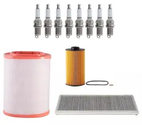 201588 Apm Air Cabin Oil Filters And Platinum Spark Plugs Fits Land Rover Range 03-05