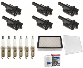 201641 Apm Ignition Coils Spark Plugs And Filters Fits 14-2018 Chevrolet Silverado 1500 4.3l