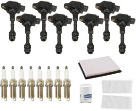204318 Apm 8 Direct Ignition Coil Spark Plugs Tune Up Kit Fits Nissan Titan V8 5.6l 08-2015