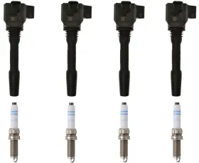 211403 Apm 4 Direct Ignition Coil And Platinum Spark Plugs Kit Fits Bmw 230i 2.0l 2017-2021
