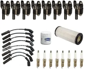 217906 Apm Ignition Wires Round Coils Spark Plugs And Filters Fits Express 1500 5.3l 08-2014