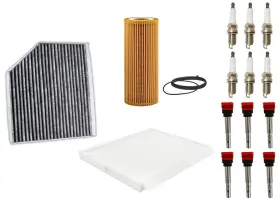 227429 Apm Ignition Coil And Air Cabin Filter Spark Plugs Fits Audi A5 Quattro 2008 2010 3.2l