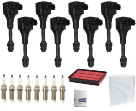 Uf-482 Apm Ignition Coils Spark Plugs And Filters Fits Infiniti Fx45 4.5l 2003 2004 2005 2008