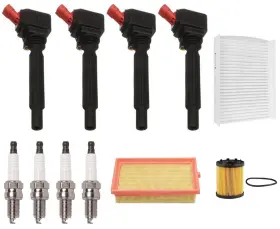 Uf-755 Apm Ignition Coils Spark Plugs Air Cabin And Oil Filters Fits Fiat 500l 1.4l 2014-2020