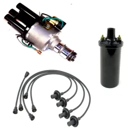 A3408 Appletree Automotive Ripper Jr. Ignition Kit With Point Style Distributor Black