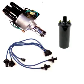 A3409 Appletree Automotive Ripper Jr. Ignition Kit With Point Style Distributor Blue