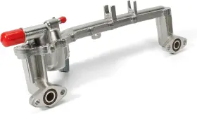 Lr109402 Aumzong 109402 Aluminum Heater Manifold Coolant Tube With Sensors Compatible Silver