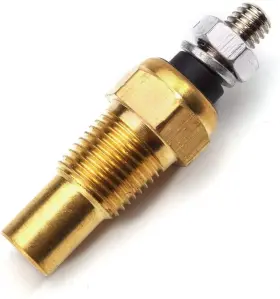 Av10010034 Auto-plaza Universal Brass Electrical Sender Oil Water Temperature Temp 1/8 Npt Gold