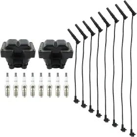 Sp432 Autokay Dg435 2 Ignition Coil Pack Fd487 8 Spark Plugs And Wire Set For Ford