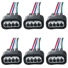 Autowxjq 749684406974 Ignition Coil Female Connector Plug Pigtail Harness 6pcs Compatible