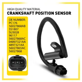 56027868ab Auxito Pc176 New Crank Crankshaft Sensor Position For Wrangler Jeep Grand Cherokee L6 X176