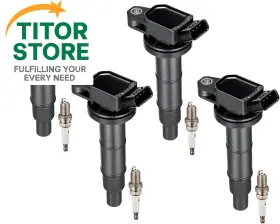 Uf333 Bdfhyk 01802 Ignition Coil Pack And Iridium Spark Plug 7092 Compatible With