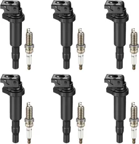 01803 Bdfhyk Ignition Coil Pack And Double Iridium Platinum Spark Plugs Compatible
