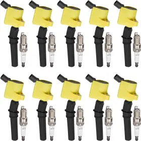 Sp479 Bdfhyk 01872 10 Ignition Coil Pack Dg508 And Iridium Spark Plug Yellow
