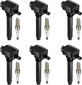 97390 Bdfhyk 07070 Ignition Coil Pack Uf648 And Iridium Spark Plug Compatible With