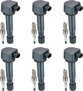 Bd-05-07510-ck Bdfhyk Coil Pack Uf624 And Iridium Spark Plugs 97390 Compatible With Acura