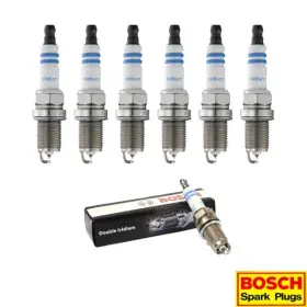 9614 Bosch New Set Of 6 Double Iridium Spark Plug For Accord/ Acura Mdx Rl Tl V6