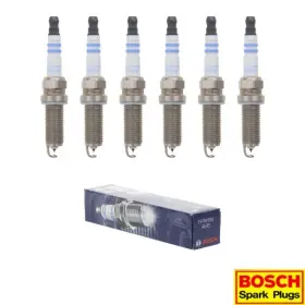 9615 Bosch New Set Of 6 Double Iridium Spark Plugs For Es350 Rx350/ Avalon Camry/ S60
