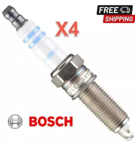 9686 Bosch New 4 Spark Plugs For Huyndai Kia Oe Fine Wire Double Iridium 2.0l