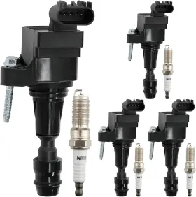 A1525 Branded Ignition Coil Pack And Iridium Spark Plugs Set Of 4