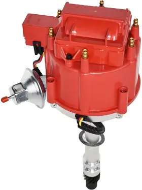 Hei020r Branded Complete Hei Distributor Red Cap 4.3l V6 65k Coil 7500rpm Chevy Gm Gmc 262 Carb