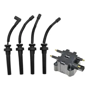 Ica71510 Branded Ignition Kit Coil Spark Plugs Wire Set Compatible With