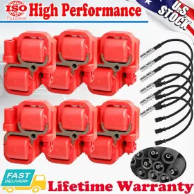 A0001587303 Carbole Uf359 Ignition Spark Coils And Plug Wire Set For Mercedes Benz Ml320 350 430 500