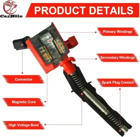 Cb-10202415a Carbole Ignition Coils Pack Dg508 And Iridium Spark Plug Sp479 Compatible #2