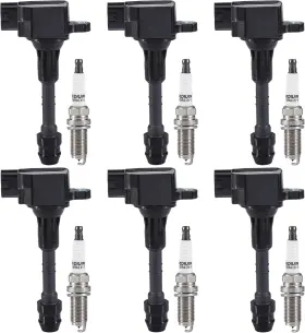 Uf-349 Carbole Uf349 Ignition Coil Pack And Spark Plugs Compatible With 3.5l