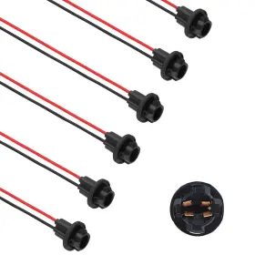 Carleef-t10 Carleef Shu-2704 6pcs 194 Bulb Socket With Extension Wiring 1.04 0.85 Inch T10 Carleef-t10 Carleef Shu-2704 6pcs 194 Bulb Socket With Extension Wiring 1.04 0.85 Inch T10