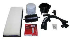 Tk15 Crown Automotive Sales Co. 94-95 Wrangler 2.5l Dist Cap Rotor Air Fuel Oil Filter Ignition Wires Spark Plug