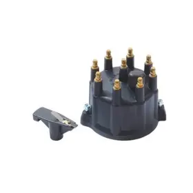 35200bk Davis Unified Ignition Dui Cap And Rotor Black Hei Brass Terminals Screw-down Fits Dodge Sm Block Magnum