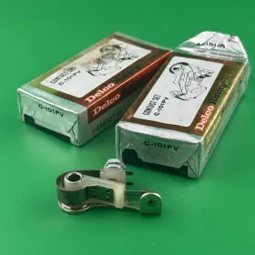 C-101pv Delco Remy 46-56 Buick Cadillac Corvette Nash Nos Ignition Point Set Lot Of 2