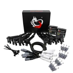 19341202 Dragon Fire Performance Ignition Kit With Coils Plugs 8.5mm Wires For 2010-17 Ford Trucks