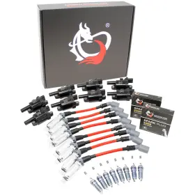 Ai6043 Dragon Fire Performance 41-114 Power Pack Coils Spark Plugs Wires For 14-21 Chevy Gmc