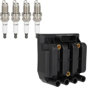 133669 Eccpp 1 Ignition Coils With 4 Iridium Spark Plugs Uf484 Packs For