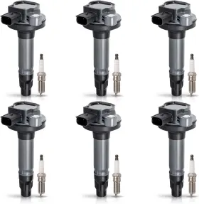 Ena78051160781004116 Ena Set Of 6 Ignition Coil Pack And Spark Plugs 3.7 3.5 V6 Compatible With Ford