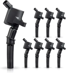 Enaic1115108 Ena Set Of 8 Curved Boot Ignition Coil Pack Compatible With Ford Lincoln