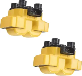 Enaic1121k Ena Set Of 2 Yellow Ignition Coil Pack Compatible With Ford Lincoln Mazda